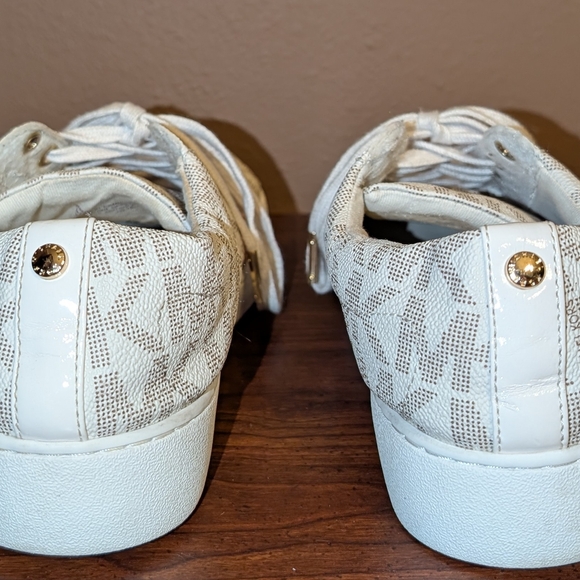 Michael Kors Women's Cream and Tan Sneakers - Picture 3 of 3